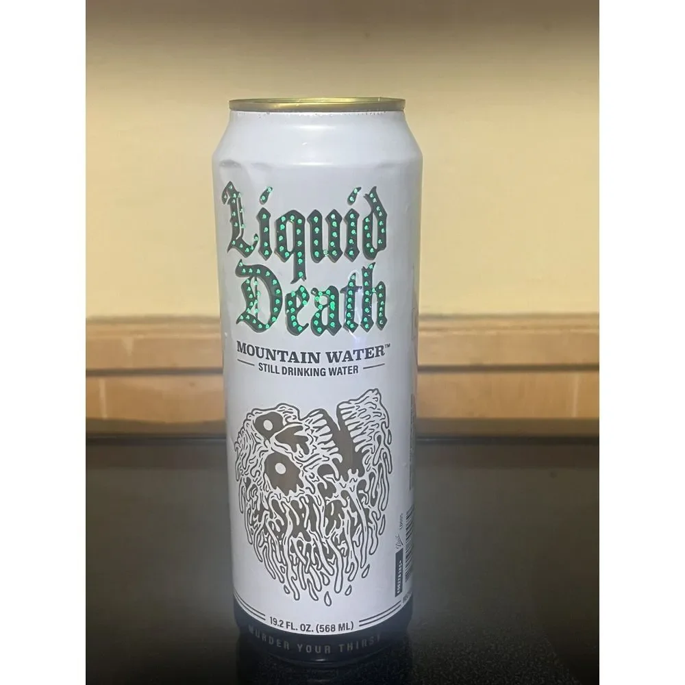 Liquid Death Mountain Water Lamp Collectible Can Desk‎ Ornament Man Cave - Picture 3 of 6